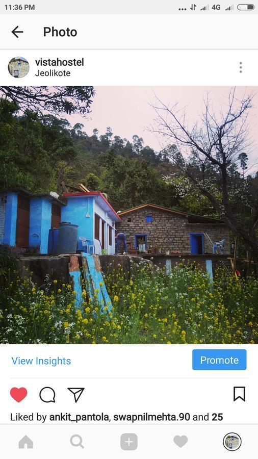 Vista Hostel Jeolikote, Nainital Patwa Dunga Eksteriør bilde